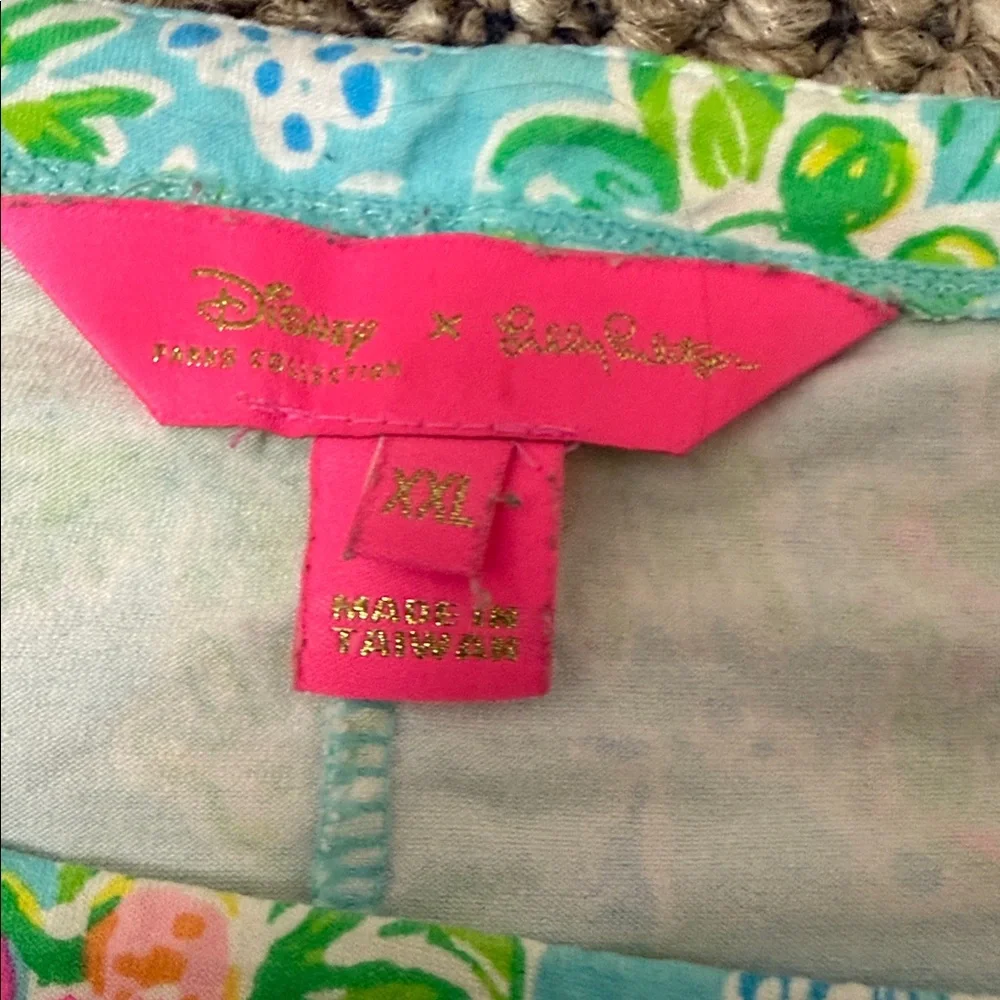 Lilly Pulitzer x Disney Dress Blue and Green Floral - Picture 3 of 5